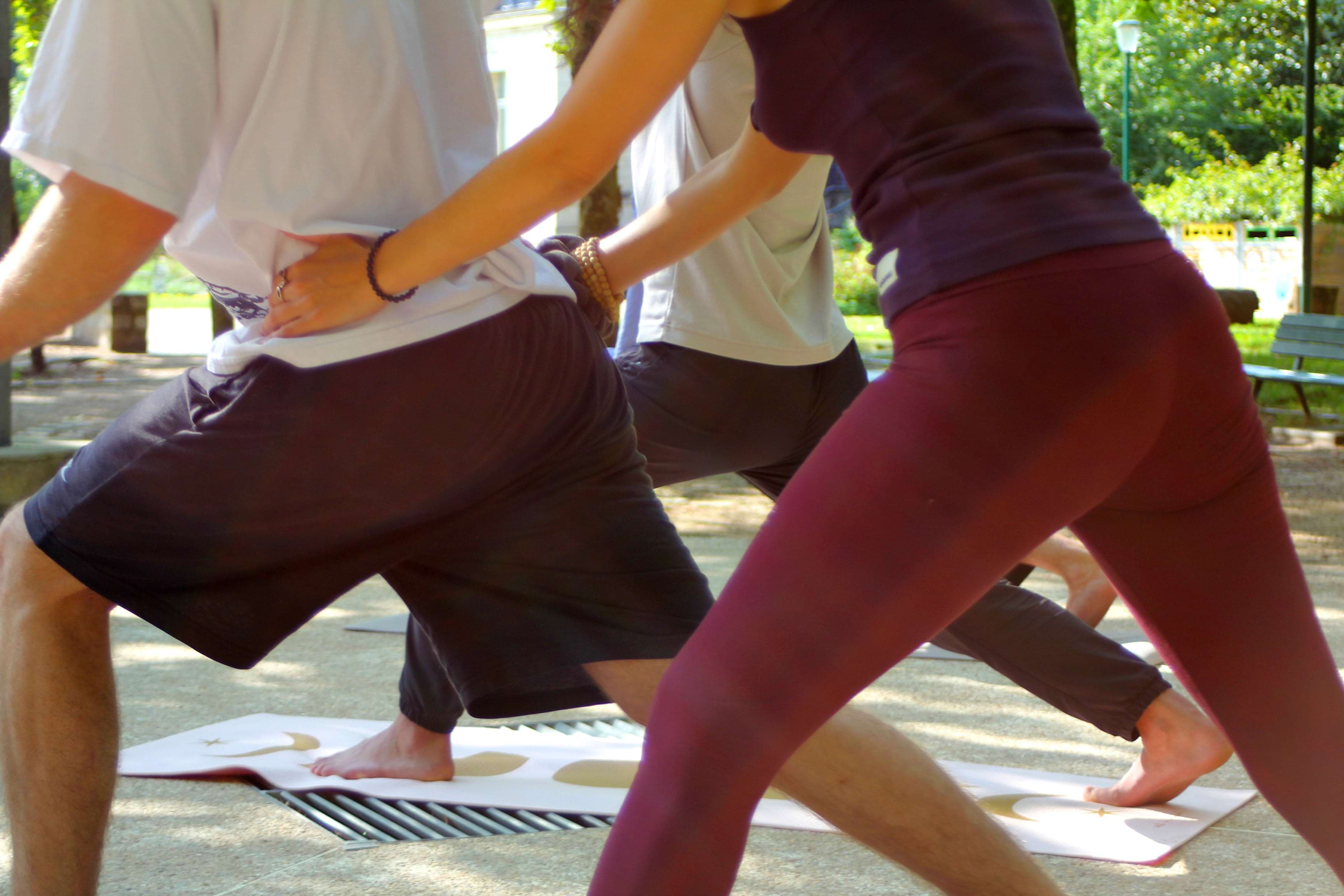 Breath with yoga teacher